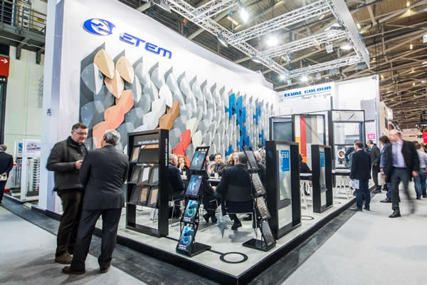 ETEM’s parametric booth earned the admiration of visitors of BAU 2017 exhibition