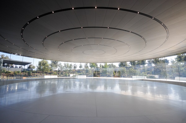 Winner in the Engineering category was the Steve Jobs Theater Pavilion at Apple headquarters in Cupertino, California, USA, by London-based architects and engineers Eckersley O’Callaghan. (photo: © Eckersley O’Callaghan)