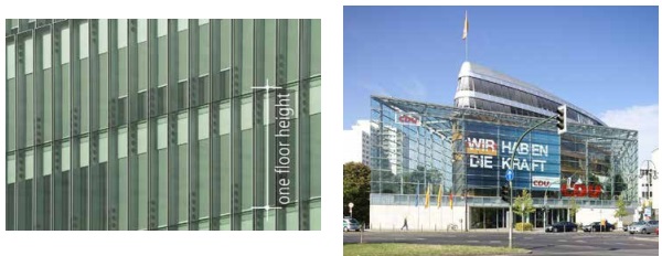 Fig. 1. Supreme Court in the Hague (arch. by KAAN Architecten, 2015) Fig. 2 CDU headquarters in Berlin (arch. Petzinka and Partners, 2001)