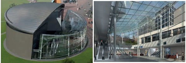 Figure 11 + 12: Exterior and interior view of the Van Gogh Museum, Amsterdam