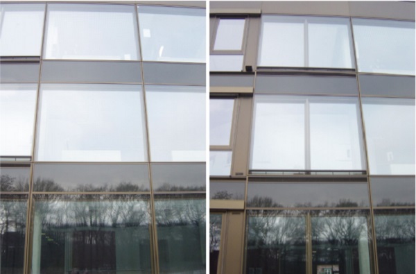 Figures 3 and 4: InHaus 2 Duisburg (left picture shows the CCF, the right one shows the Double Skin Façade)