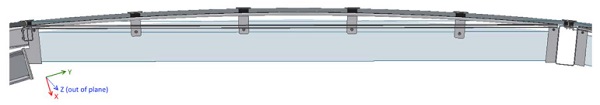 Fig. 4 Glass fin F4, side view [Octatube].