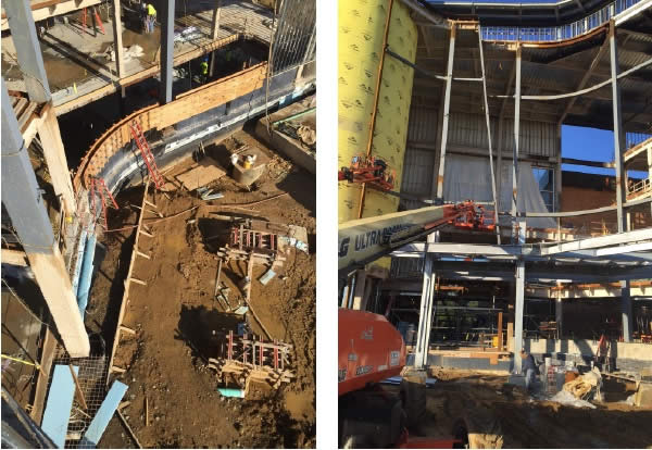 Construction progress images | courtesy Guthrie Glass