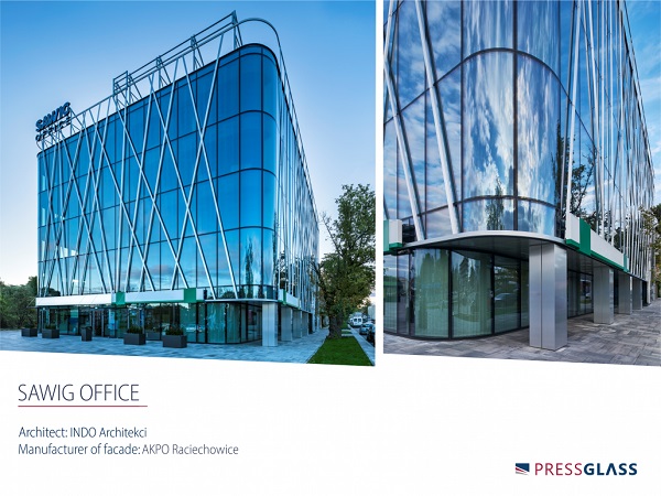 Sawig Office – office building with bent glass