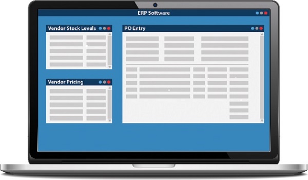 With advanced integration, ERP systems can show vendor information, like stock levels and pricing, without having to leave the software.