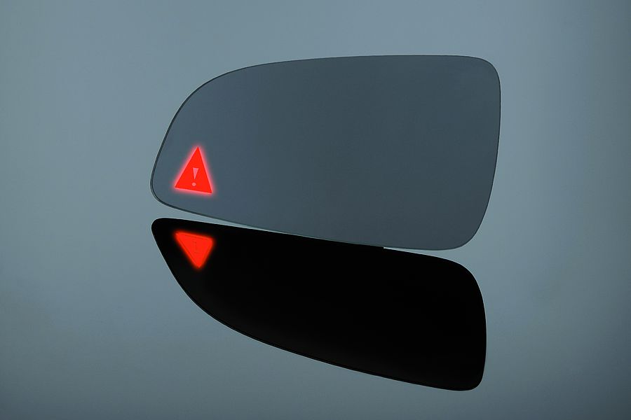 Exterior rearview mirror – selective ablation for light transmission, e.r. automotive assist systems, day & night