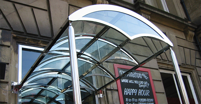 glass canopies with real impact