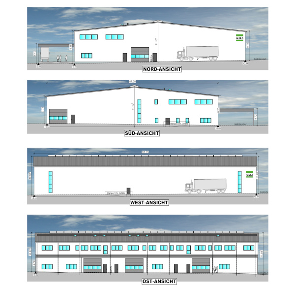 The new HEGLA logistics centre in Beverungen will combine the existing individual warehouses on an area of 3,000 m² for efficient, faster workflows.