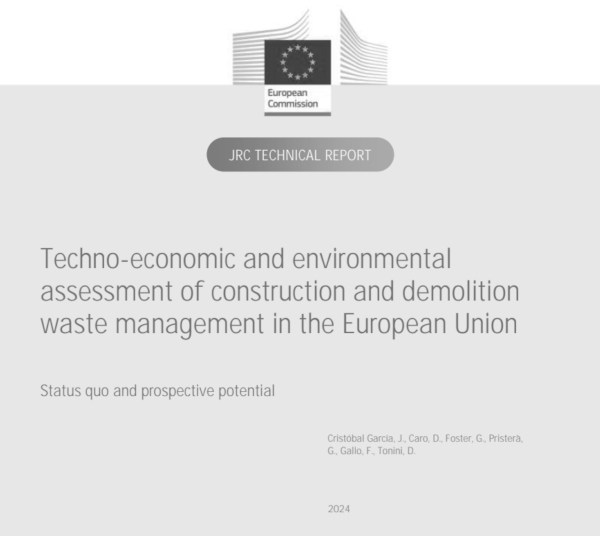 JRC study on Construction and Demolition Waste confirms Glass for Europe’s policy asks