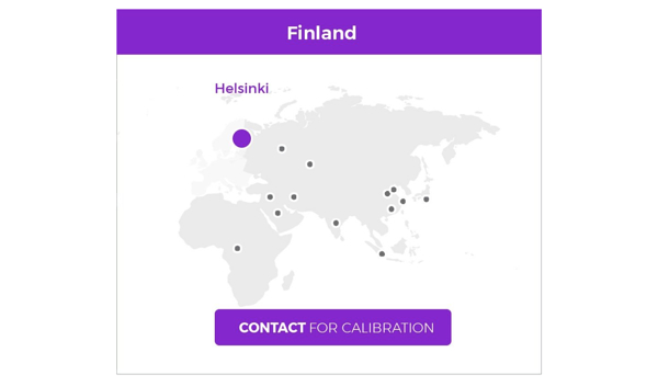Sparklike Calibration and Maintenance Center is at  Sparklike HQ in Helsinki, Finland
