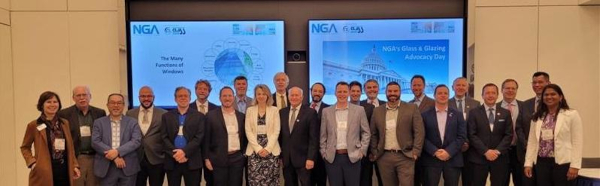NGA staff and architectural glass industry leaders attend NGA's Glass & Glazing Advocacy Day 2022