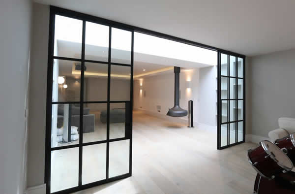   Quarrendon Street,  Basement Extension Using Mondrian Internal Doors