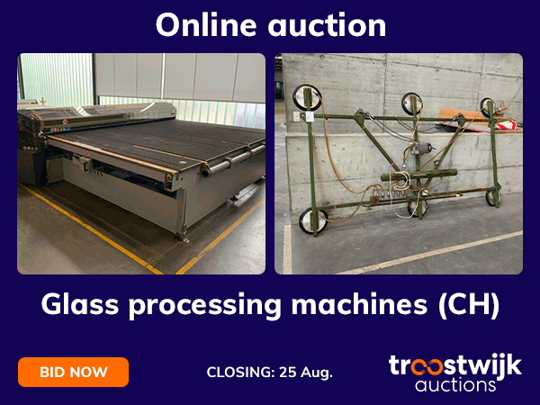 Online Auction of Glass processing machines (Switzerland)