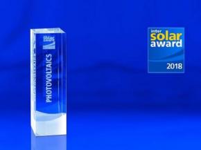 Intersolar AWARD 2018: The finalists have been confirmed