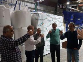 Inauguration of a new laminated glass recycling plant