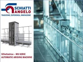 Schiatti Angelo: Automatic Arrising Machine for the processing of arrisses and flat edge grinding