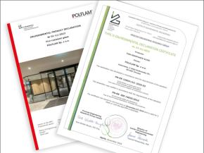 POLFLAM Receives Environmental Product Declaration (EPD) for Monolithic Fire-Resistant Glass Range