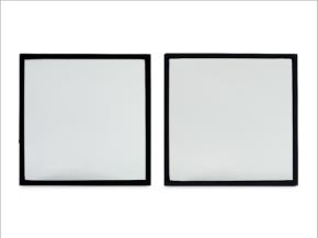 Pictured left to right: Sungate ThermL™ glass paired with Solarban® 60 glass, and Solarban® 60 glass alone. Due to its colorless and low reflective aesthetic Sungate ThermL™ glass enhances U-value but does not change the visual characteristics of the IGU.