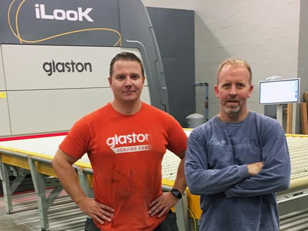 From left: Jarmo Pylkkönen, Glaston & Darin Vietmeier, United Plate Glass