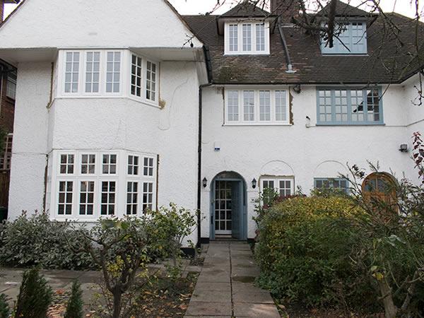 Timber window installation in Hampstead, London