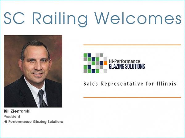 SC Railing Welcomes Hi-Performance Glazing Solutions as Sales Representative for Illinois