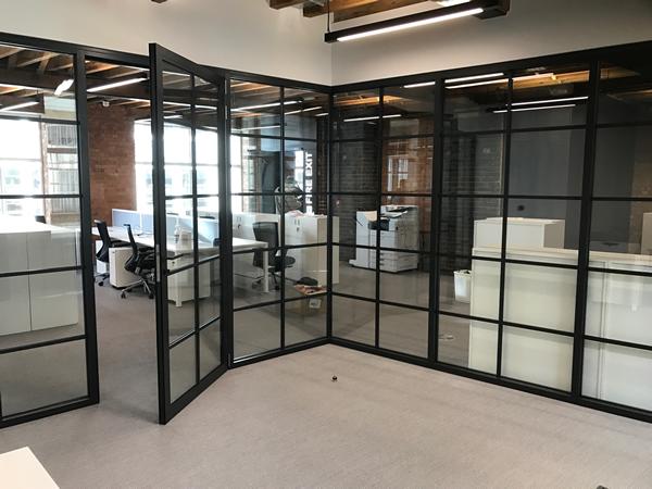 Jack Aluminium used for office partitions at Fred Perry