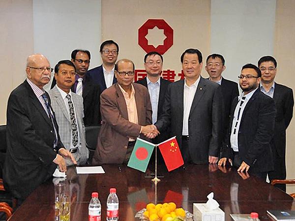 CTIEC Signs contract of float glass project in Bangladesh