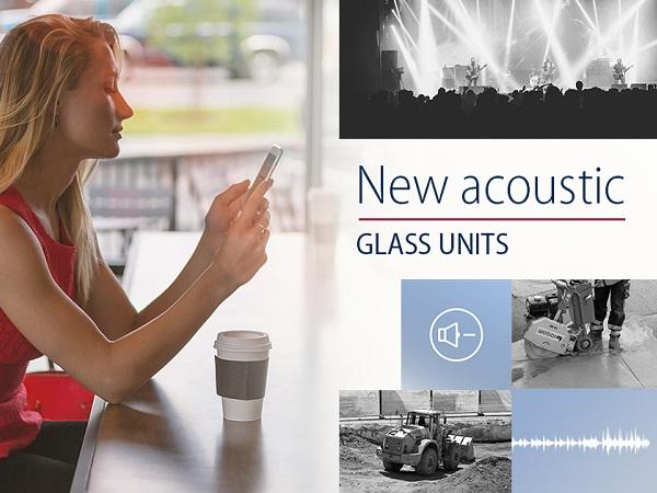 New acoustic glass units in Press Glass offer