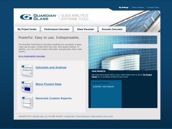 Guardian Glass in Europe launches new Glass Analytics tool to replace the Guardian Configurator for improved glass performance analysis.