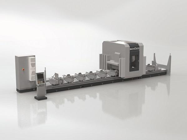 Schüco AF 500 CNC machine with 5 axes