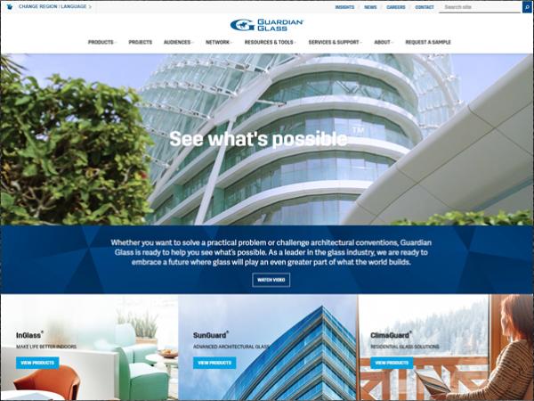 Guardian Glass launches new website