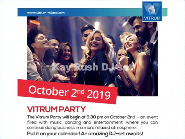 Come join the Vitrum party the party on Wednesday!