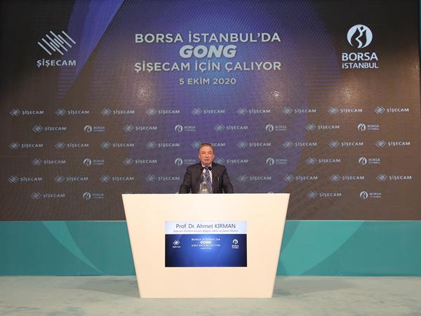 The opening bell rings for Şişecam on Borsa Istanbul