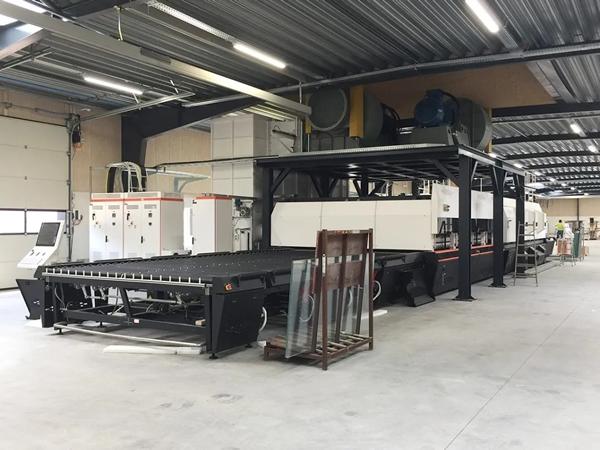 NorthGlass A-series Glass Tempering Furnace installed in Kjellerup, Denmark