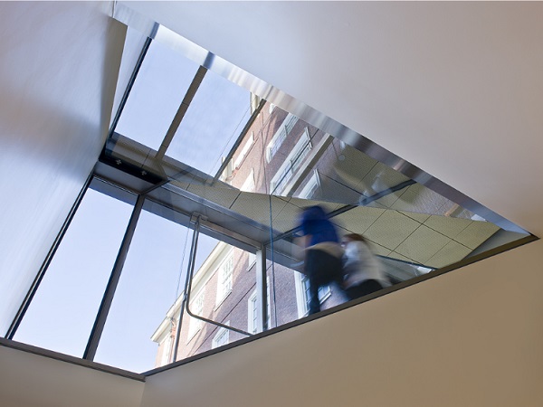 Interior view from basement level