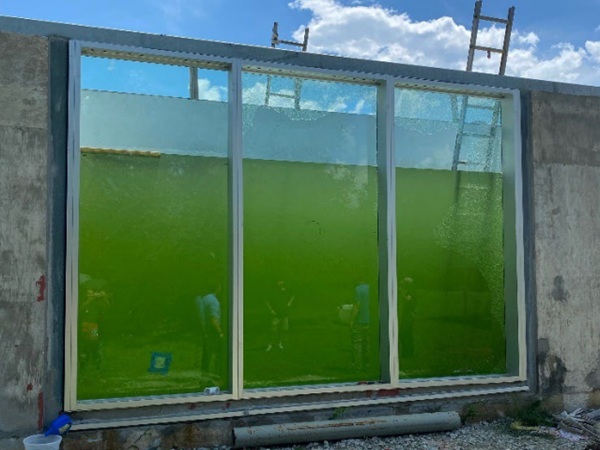 Flood Mitigation testing – photo courtesy of Duke Glass Inc.