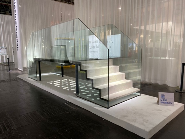 G2C (glass-to-concrete) demonstrator at Glass Technology Live during Glasstec 2024 (© Cas Maertens).