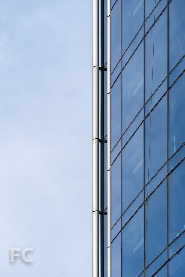Close-up of the southwest corner of the tower.