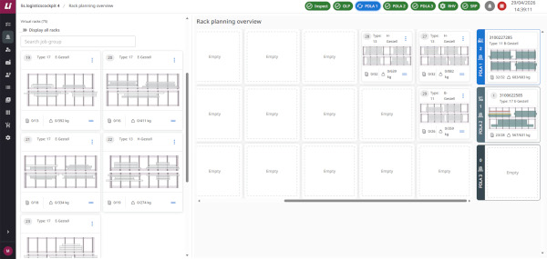 © LiSEC: lis.logisticscockpit 4 controls automated loading and unloading by robot