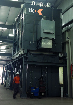 TK completes installation of a jumbo chemical tempering line in North America