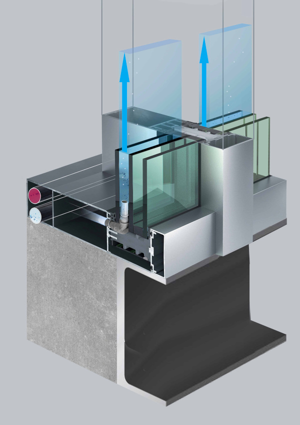 FIG. 1 Typical layout of Water House building envelope