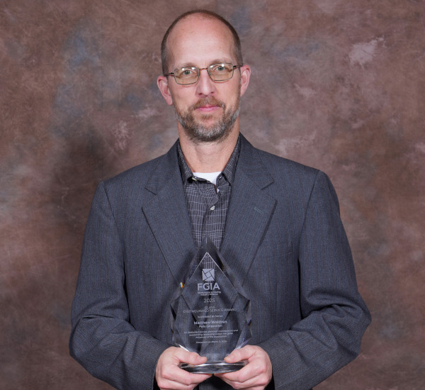 Glass Products Council Distinguished Service Award – Matt Waldren (Pella Corporation)