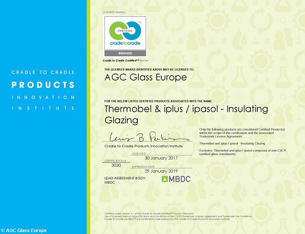 AGC earns Cradle to Cradle Certified Bronze for insulating glass products