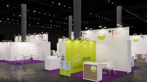 BMWE – Joint stand; Photo: Messe Düsseldorf