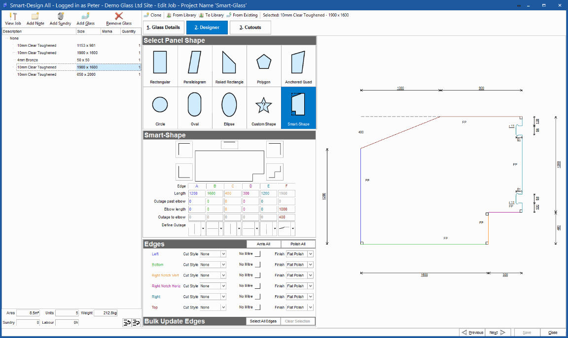 Design and Calculate Glass panels in a flash