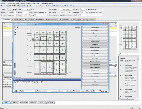 LogiKal construction software in A+W Cantor