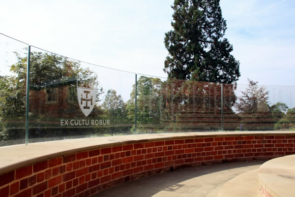 Cranleigh School Curved Glass Balustrade War Memorial