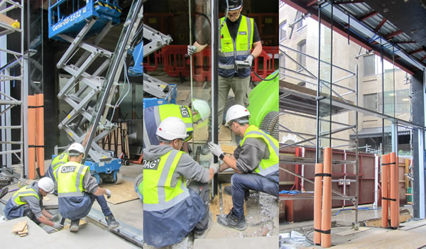 Devonshire Square Portico Installation