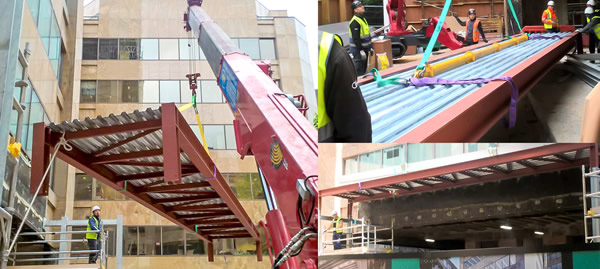 Devonshire Square Portico Installation