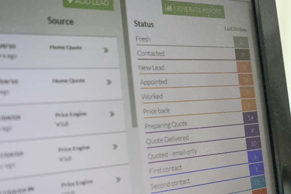 Simple and effective lead management for the window industry
